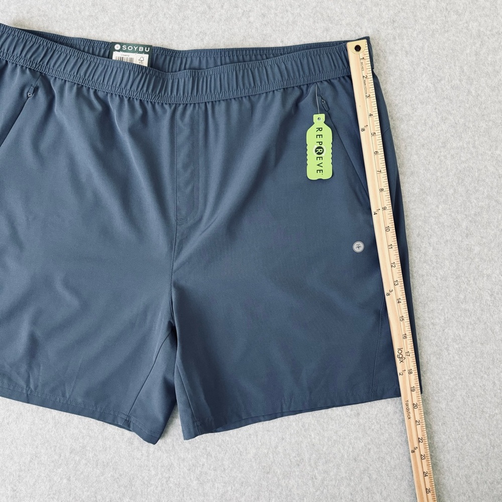 Soybu Active Shorts Mens XXL Blue Pull On Elastic Waistband Lightweight Gorpcore - Picture 12 of 13